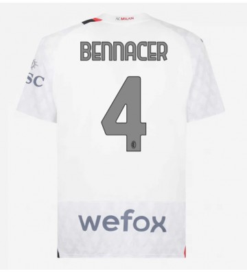 AC Milan Ismael Bennacer #4 Replika Udebanetrøje 2023-24 Kortærmet